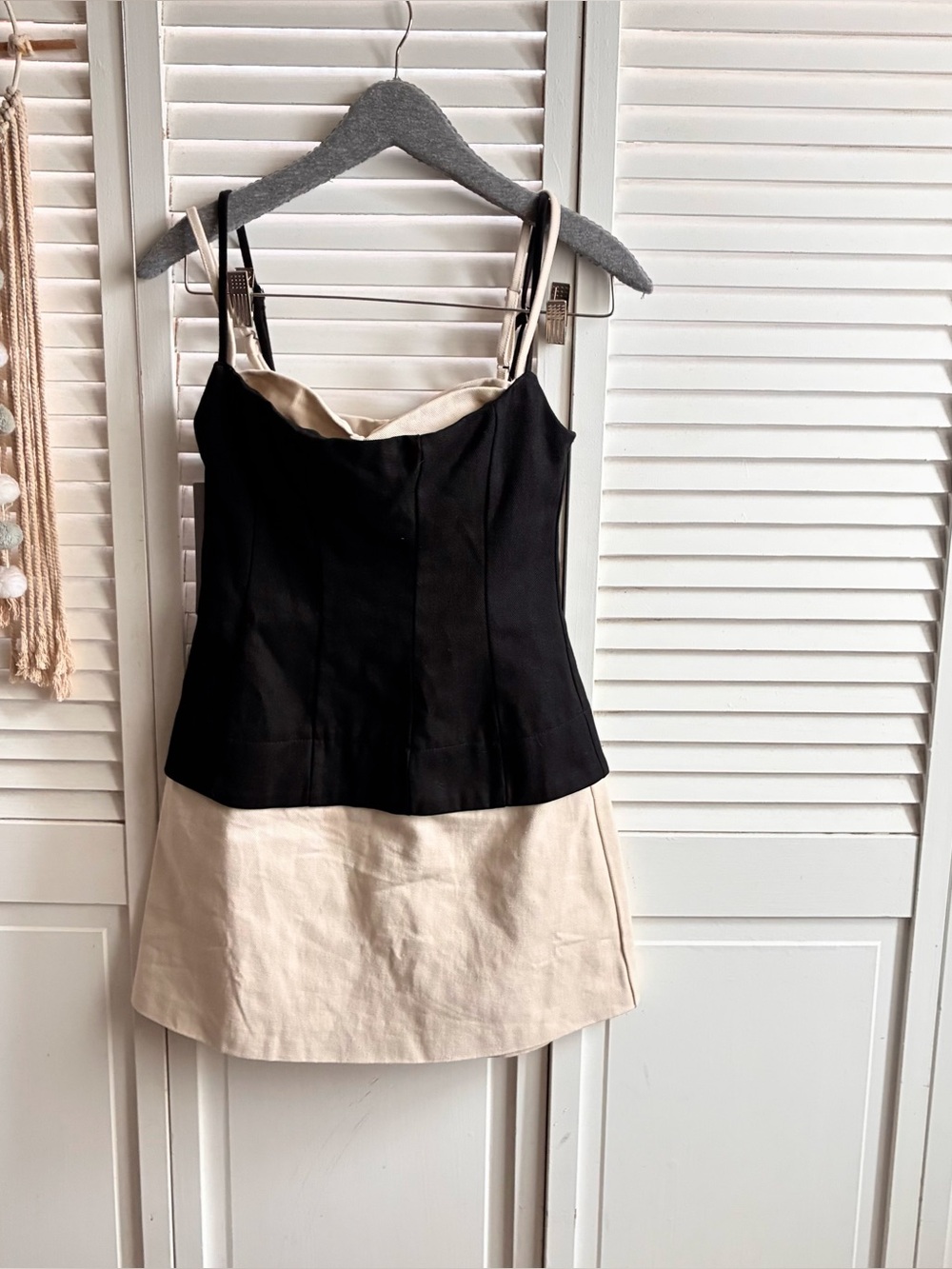 Princess Polly Mariselle Layered Corset Mini Dress Black and Cream| 2 - Picture 3 of 6